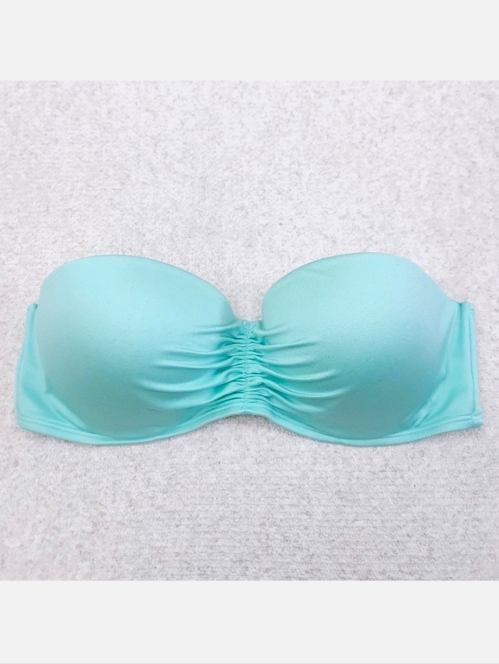 Victoria's Secret Strapless Bandeau Bikini Top 34B Turquoise